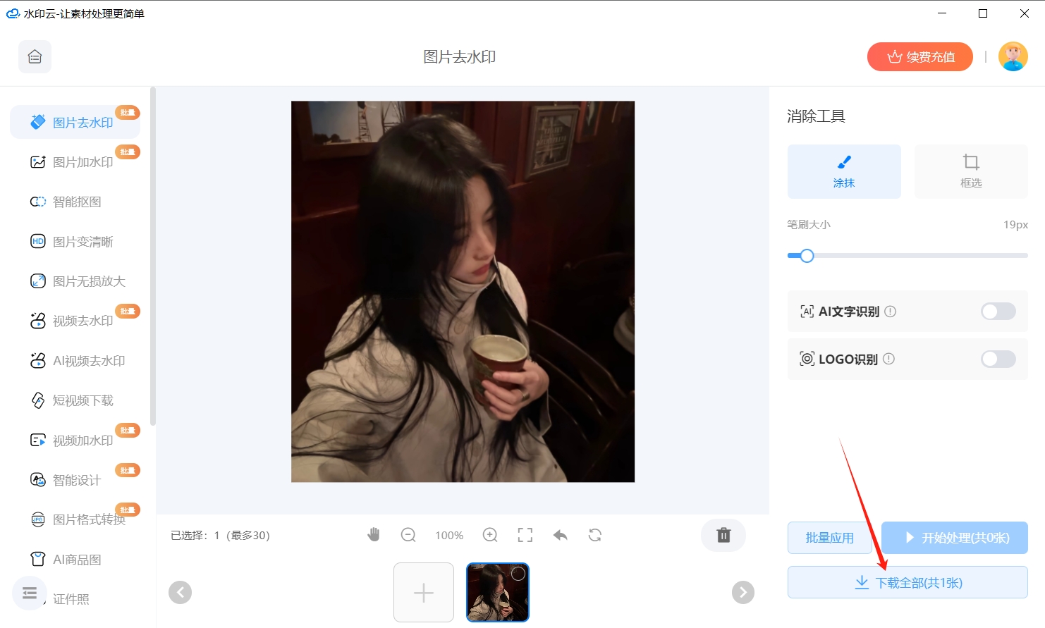 免费图片去水印