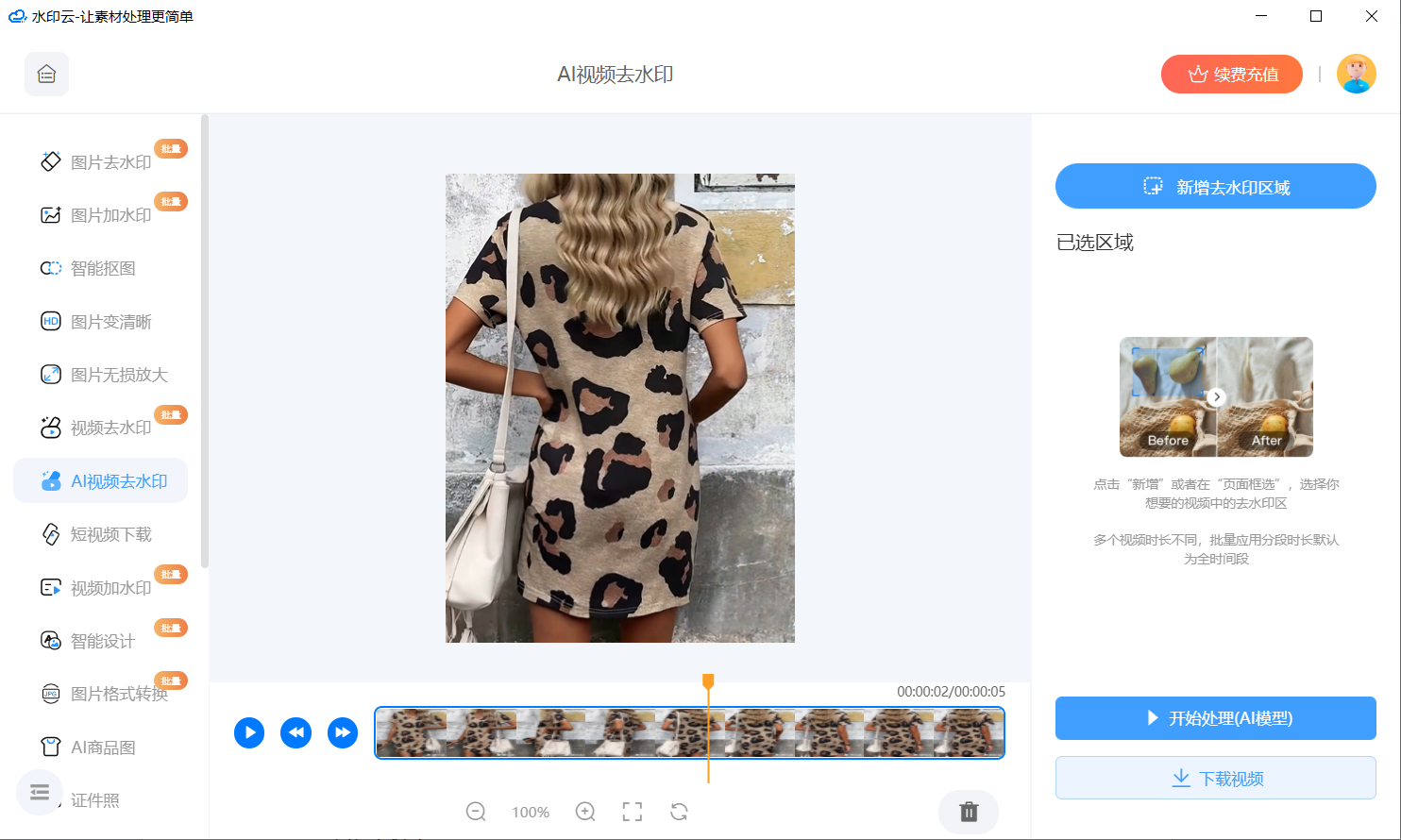 视频去水印软件